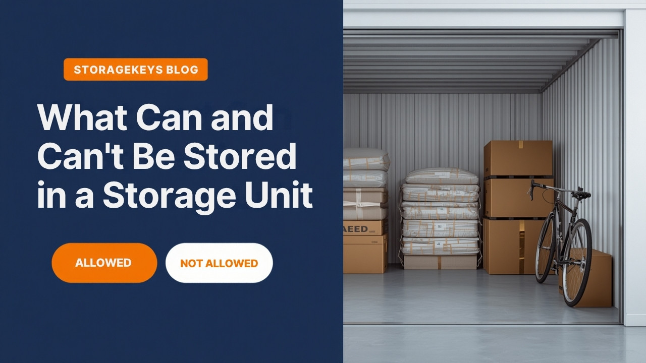 What Can and Can't Be Stored in a Self Storage Unit?